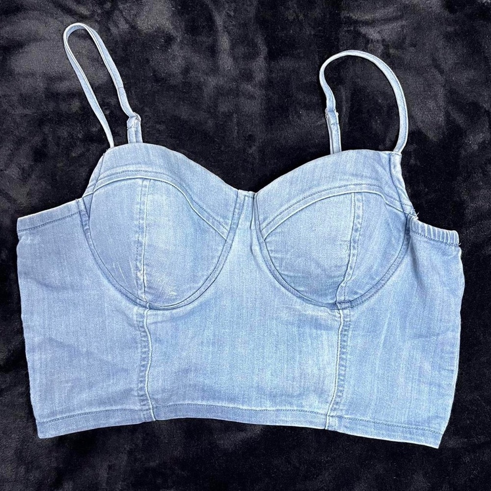 denim tank top